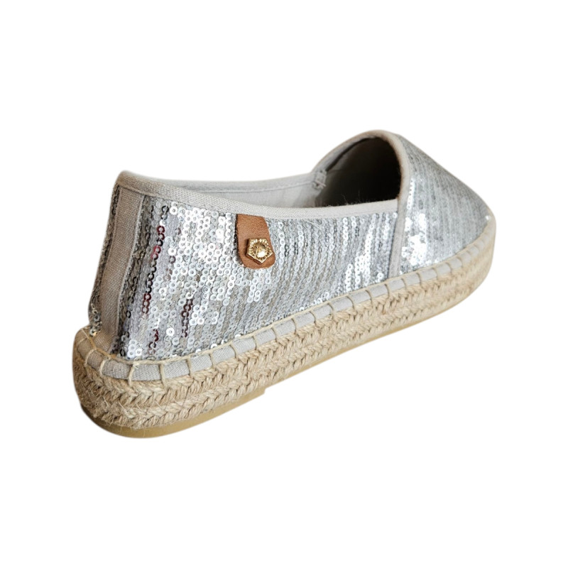Espadrile dama Tamaris argintii paietate Espadrile dama Tamaris cu paiete argintii,marimea 42 incaltaminte second hand premium