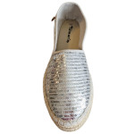 Espadrile dama Tamaris argintii paietate Espadrile dama Tamaris cu paiete argintii,marimea 42 incaltaminte second hand premium