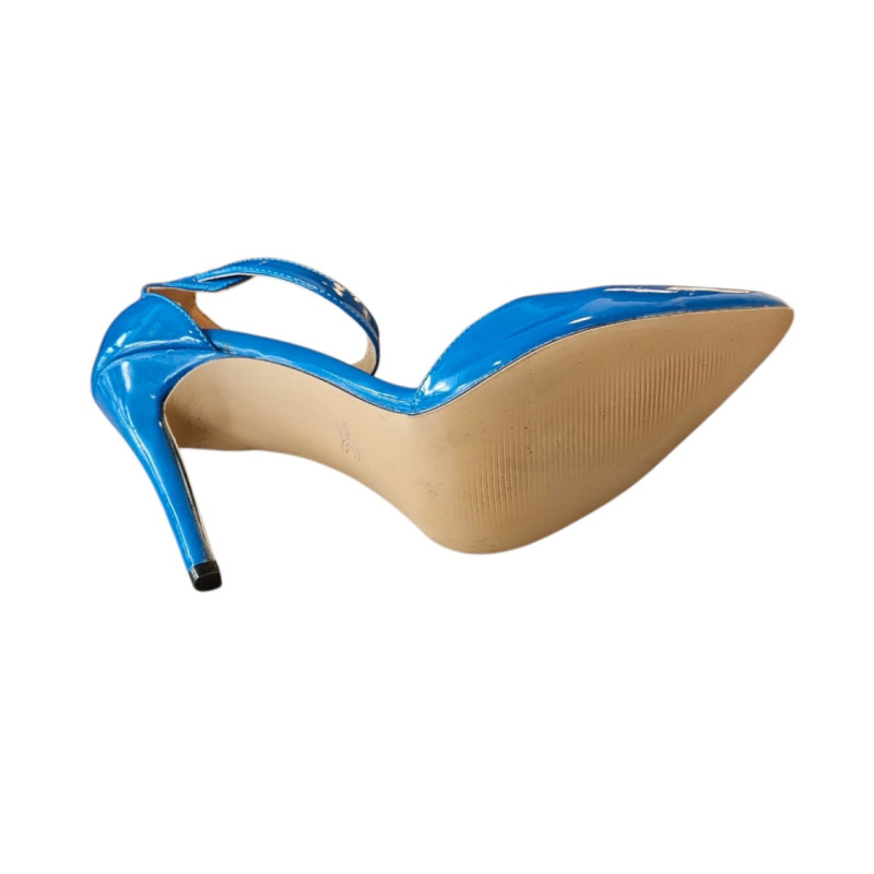 Pantofi damă cu toc înalt, lac albastru - Mărimea 40 - Fashion Retail Pantofi damă cu toc înalt, lac albastru - Mărimea 40 - Fashion Retail