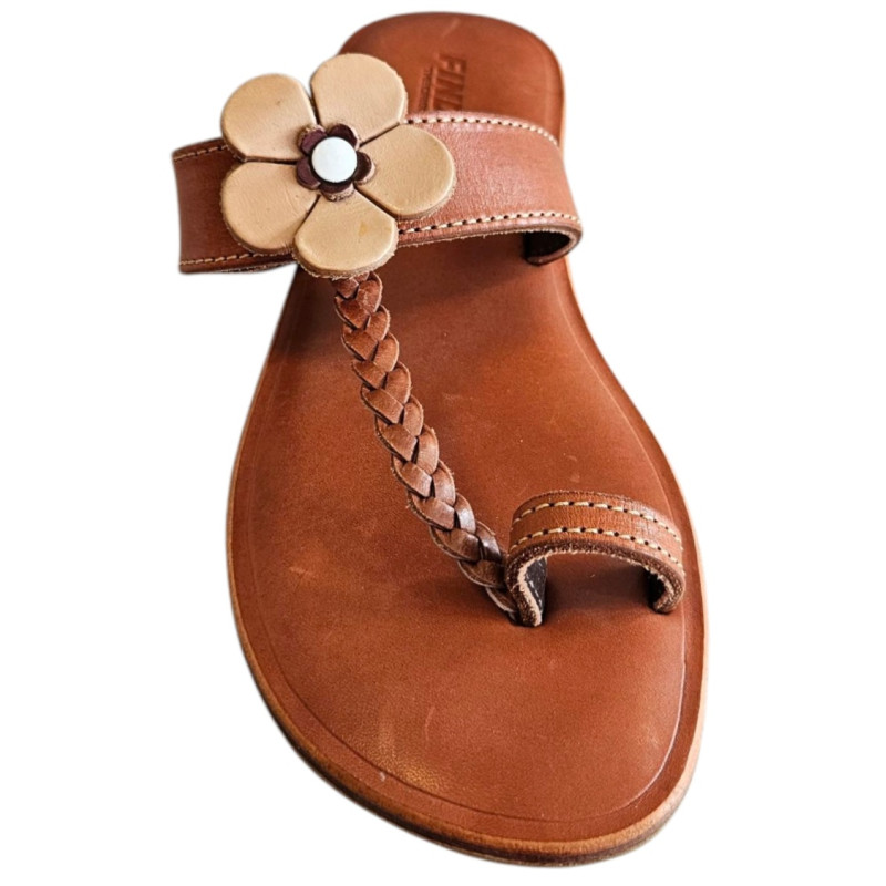 Papuci dama din piele Findig, maro, marimea 40 Papuci dama din piele Findig, maro, marimea 40