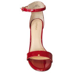 Sandale dama rosii cu toc inalt, piele ecologica lacuita - Catwalk, marimea 39 Sandale dama rosii cu toc inalt, piele ecologica lacuita - Catwalk, marimea 39